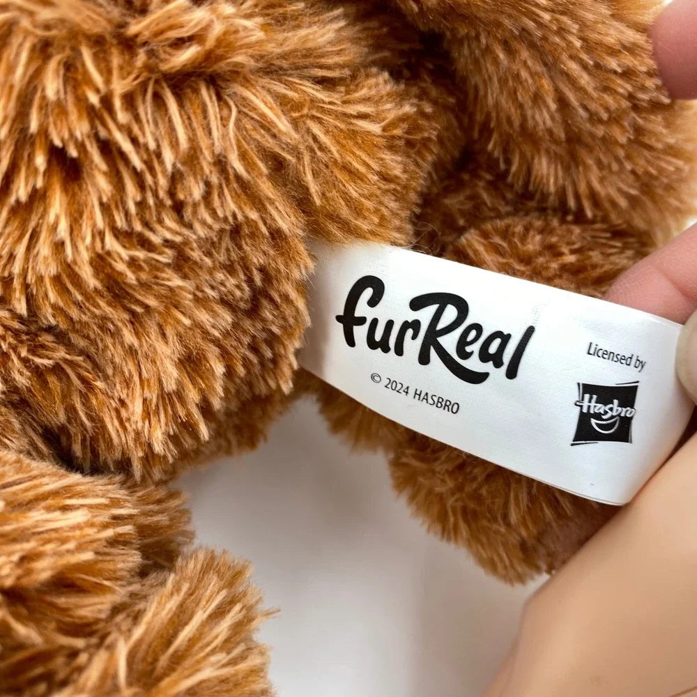 FurReal Peanut the Playful Monkey Interactive Plush Toy Hasbro 2024‎ Brown 15in